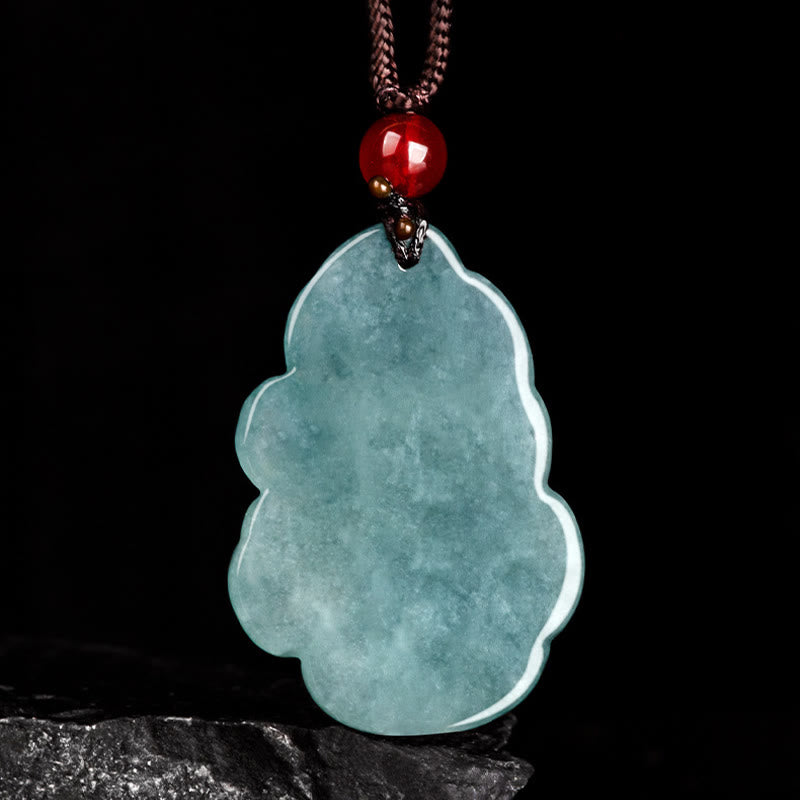 KarmaRipple's Authentic Green Jade Nine Tailed Fox Fairy Prosperity Pendant Necklace p4