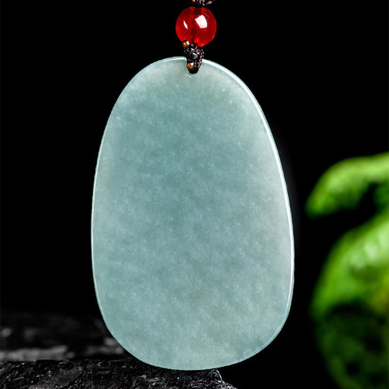 KarmaRipple's Authentic Green Jade Nine Tailed Fox Flowers Fortune Pendant Necklace p4