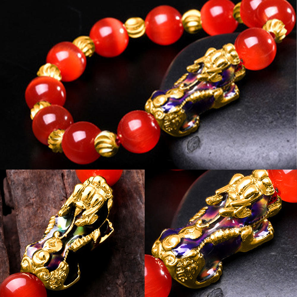 KarmaRipple's Cat Eye Color Change PiXiu Support Bracelet p15