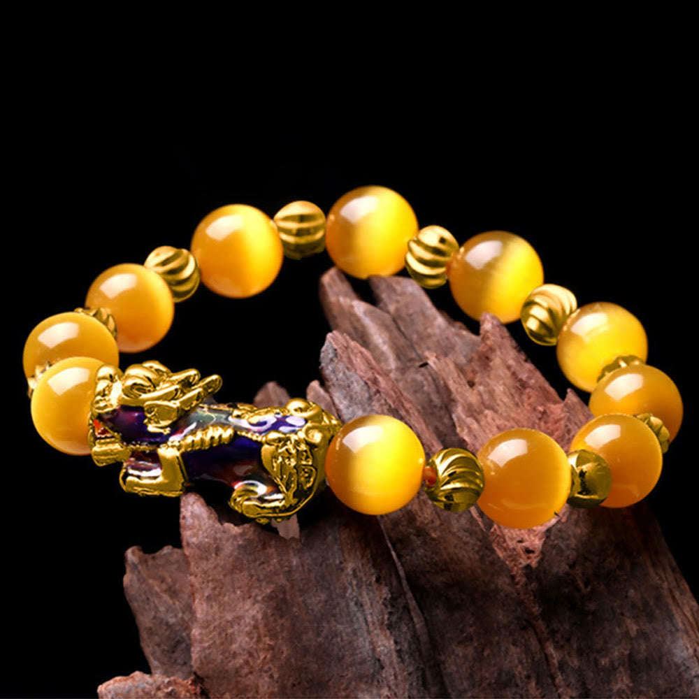 KarmaRipple's Cat Eye Color Change PiXiu Support Bracelet p5