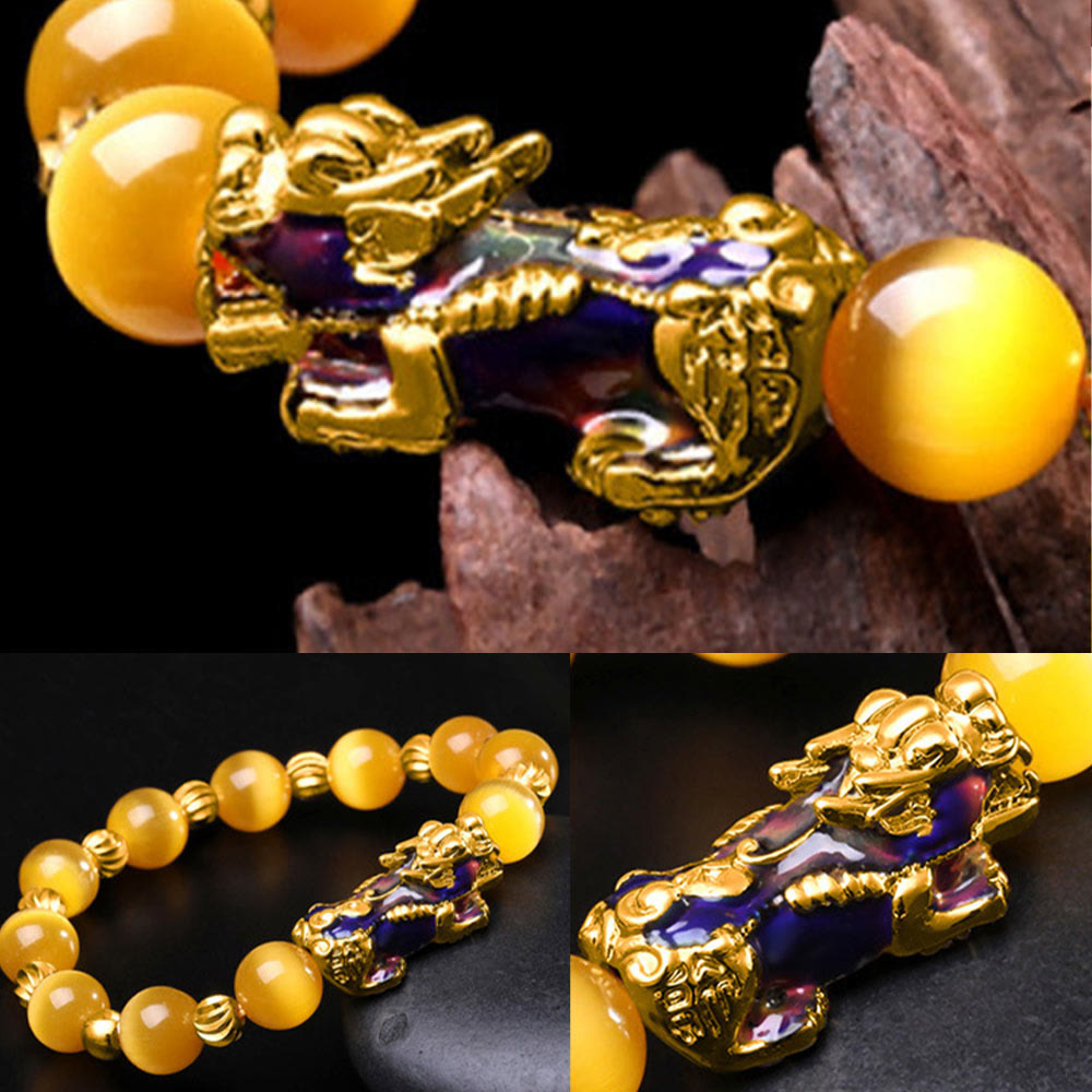 KarmaRipple's Cat Eye Color Change PiXiu Support Bracelet p7