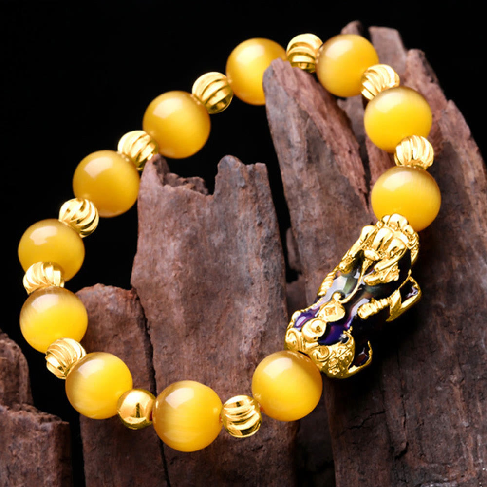 KarmaRipple's Cat Eye Color Change PiXiu Support Bracelet p6