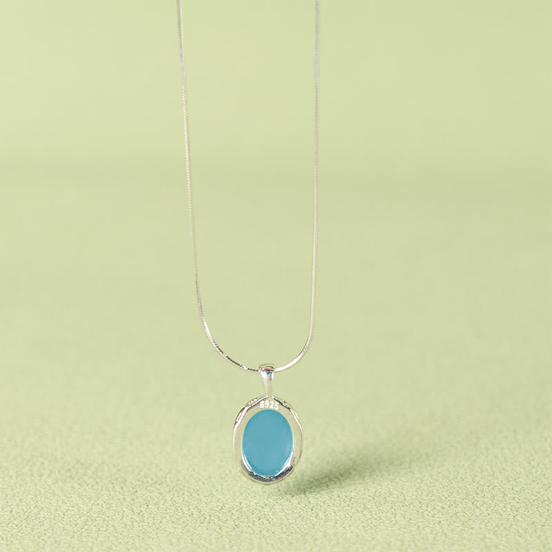 KarmaRipple's 925 Sterling Silver Aquamarine Balancing Clavicle Chain Pendant Necklace p4
