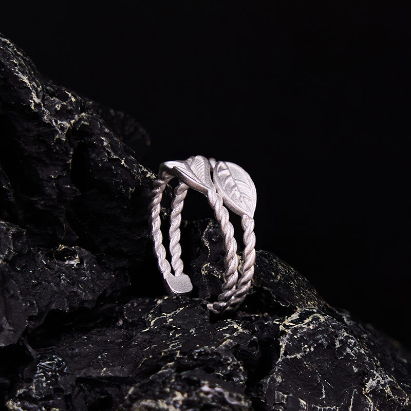 KarmaRipple's KarmaRipple Bronze Leaf Wealth Adjustable Ring p4