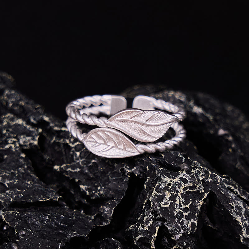 KarmaRipple's KarmaRipple Bronze Leaf Wealth Adjustable Ring p2