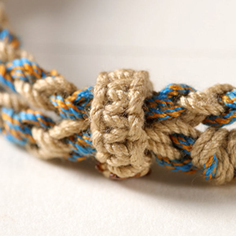KarmaRipple's Tibetan Dzi Bead Wealth Protection Woven Bracelet p12