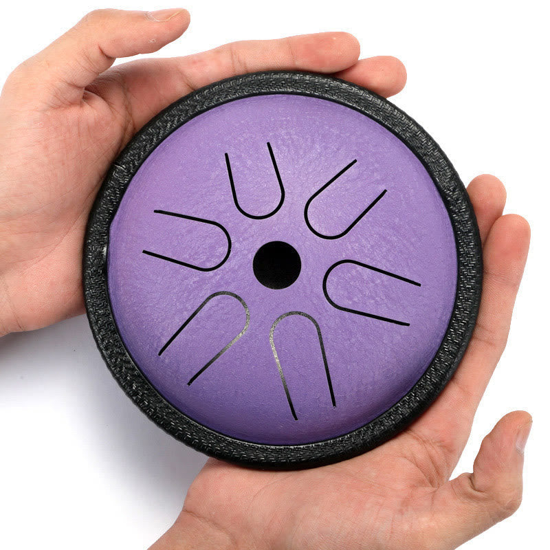 KarmaRipple's Steel Tongue Drum Sound Balancing Meditation Yoga Drum Kit 6 Note 5.Inch p22