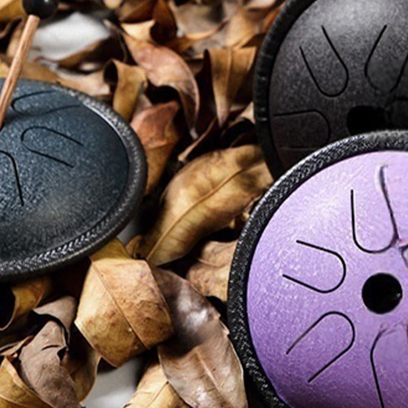KarmaRipple's Steel Tongue Drum Sound Balancing Meditation Yoga Drum Kit 6 Note 5.Inch p17