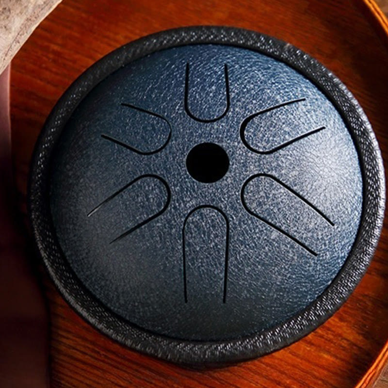 KarmaRipple's Steel Tongue Drum Sound Balancing Meditation Yoga Drum Kit 6 Note 5.Inch p5