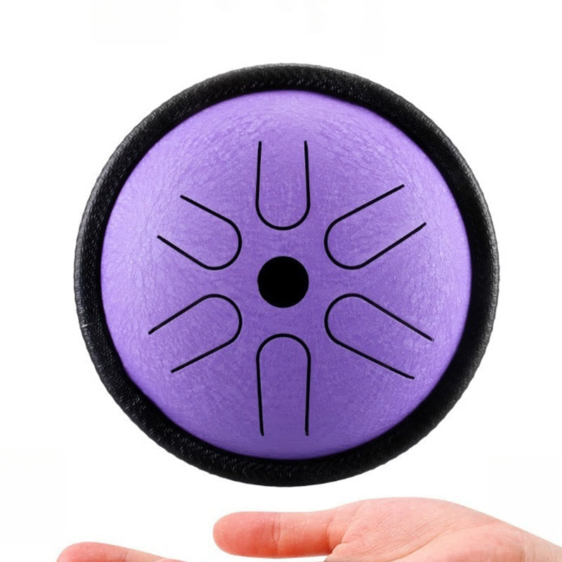 KarmaRipple's Steel Tongue Drum Sound Balancing Meditation Yoga Drum Kit 6 Note 5.Inch p11