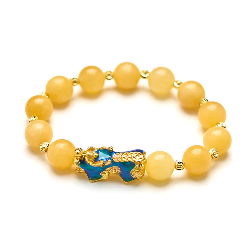 KarmaRipple's Authentic Topaz Color Change PiXiu Wealth Bracelet p4