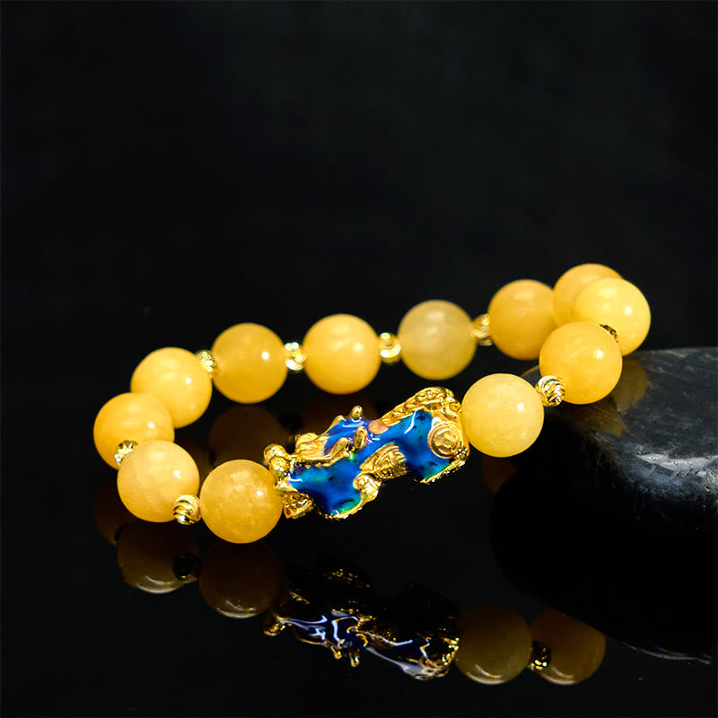 KarmaRipple's Authentic Topaz Color Change PiXiu Wealth Bracelet p2