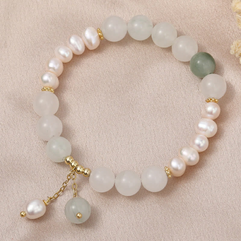 KarmaRipple's Tianshan Jade Pearl Abundance Bracelet p2