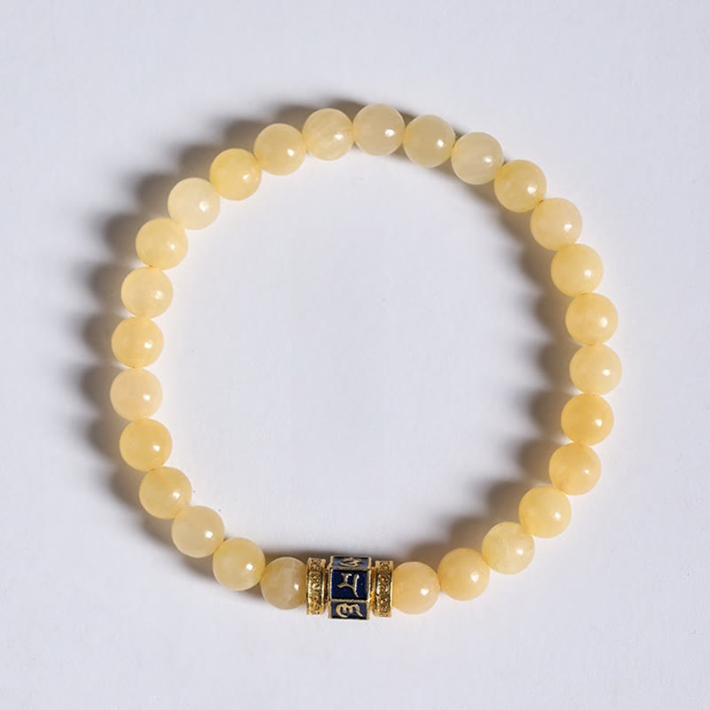 KarmaRipple's Topaz Beadwork Om Mani Padme Hum Fortune Bracelet p8
