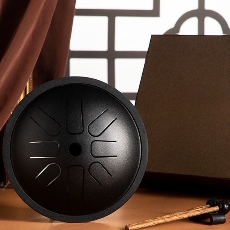KarmaRipple's Steel Tongue Drum Sound Balancing Yoga Meditation Drum Kit 8 Note 6 Inch Percussion Instrument p6