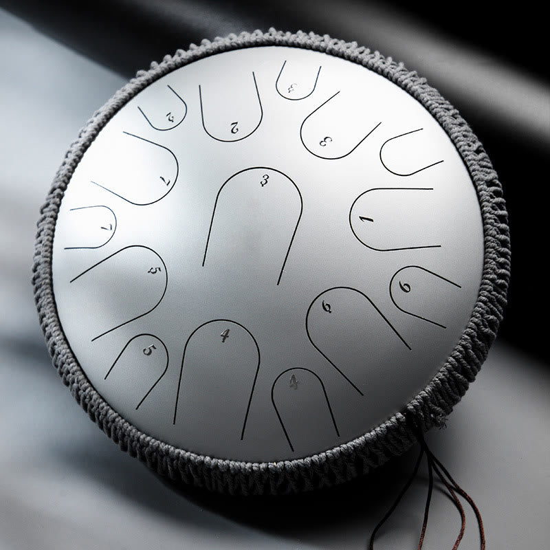 KarmaRipple's Steel Tongue Drum Sound Balancing Mindfulness Meditation Drum Kit 15 Note 14 Inch Percussion Instrument p2
