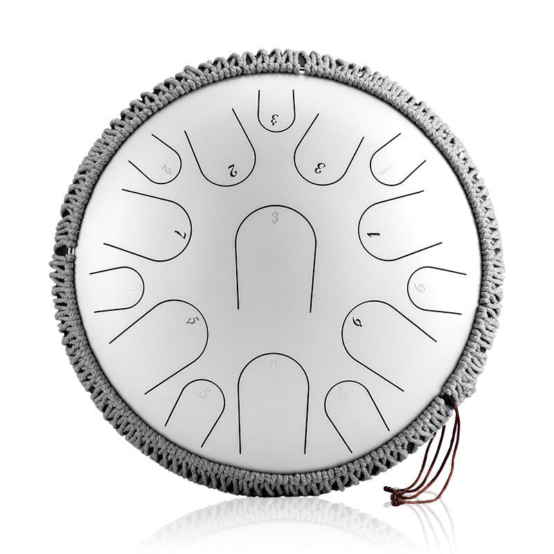 KarmaRipple's Steel Tongue Drum Sound Balancing Mindfulness Meditation Drum Kit 15 Note 14 Inch Percussion Instrument p12