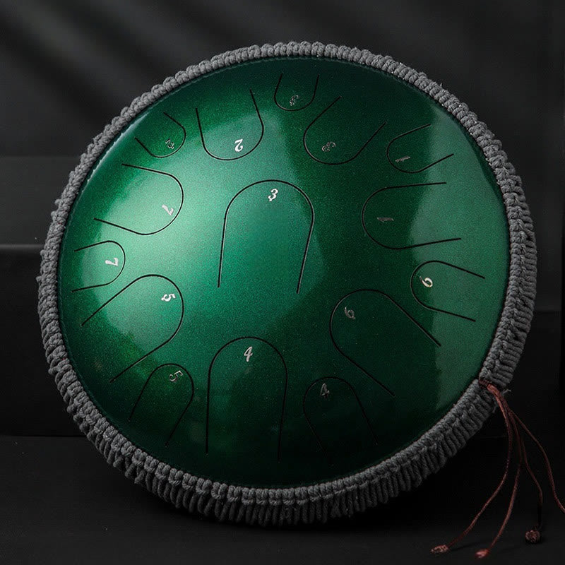 KarmaRipple's Steel Tongue Drum Sound Balancing Mindfulness Meditation Drum Kit 15 Note 14 Inch Percussion Instrument p5