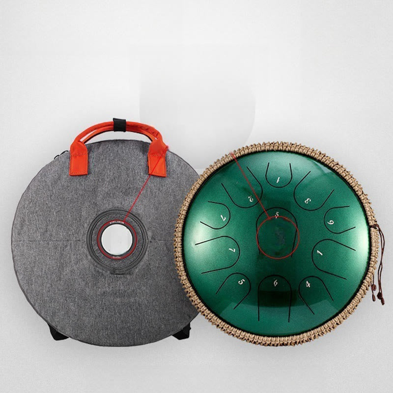 KarmaRipple's Steel Tongue Drum Sound Balancing Mindfulness Meditation Drum Kit 15 Note 14 Inch Percussion Instrument p8