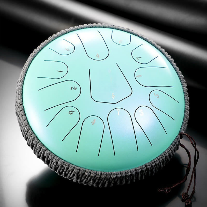 KarmaRipple's Steel Tongue Drum Sound Balancing Meditation Drum Kit 13 Note 12 Inch Percussion Instrument p20