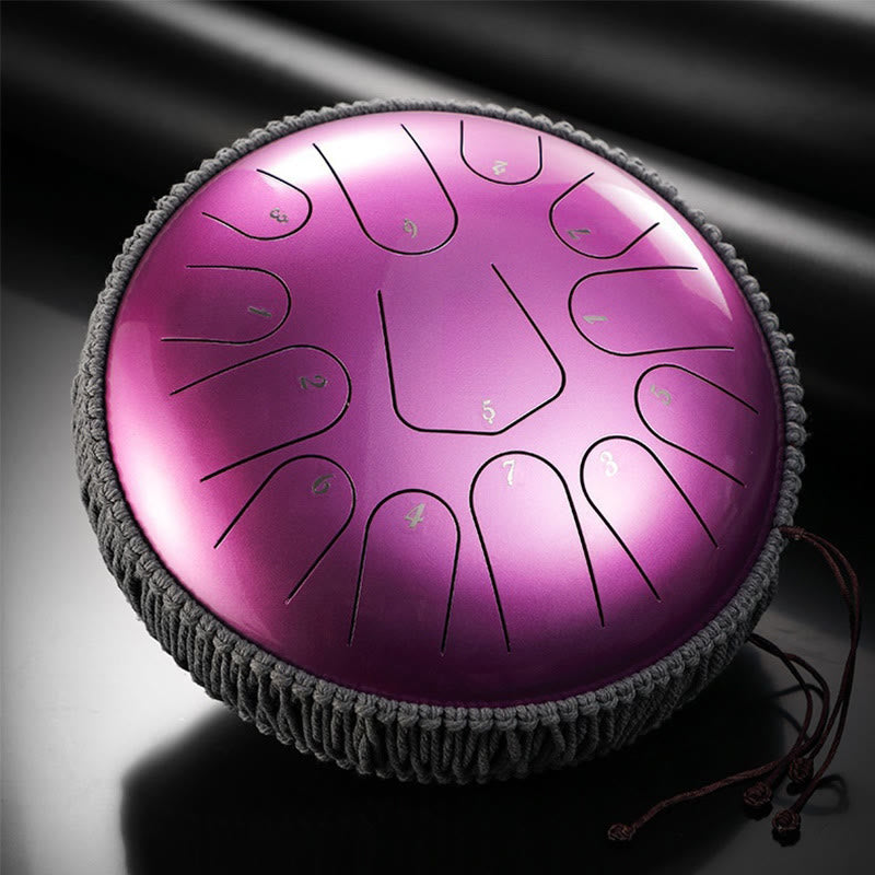 KarmaRipple's Steel Tongue Drum Sound Balancing Meditation Drum Kit 13 Note 12 Inch Percussion Instrument p2