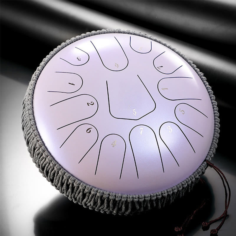 KarmaRipple's Steel Tongue Drum Sound Balancing Meditation Drum Kit 13 Note 12 Inch Percussion Instrument p3