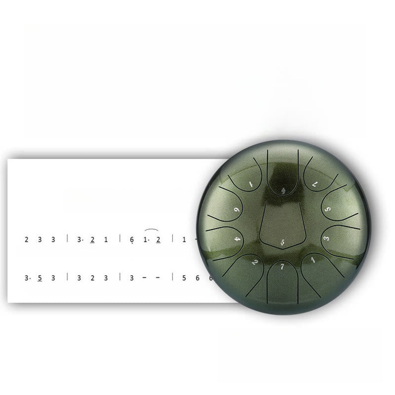 KarmaRipple's Steel Tongue Drum Sound Balancing Meditation Drum Kit 13 Note 12 Inch Percussion Instrument p12