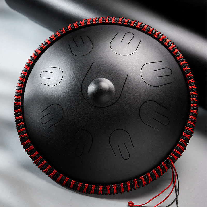 KarmaRipple's Steel Tongue Drum Sound Balancing Yoga Meditation Kit 9 Note 15 Inch Handpan Instrument p1