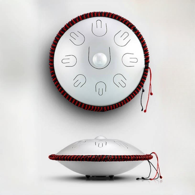KarmaRipple's Steel Tongue Drum Sound Balancing Yoga Meditation Kit 9 Note 15 Inch Handpan Instrument p12