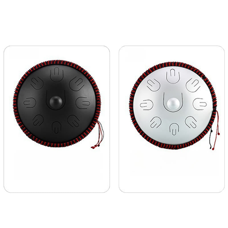 KarmaRipple's Steel Tongue Drum Sound Balancing Yoga Meditation Kit 9 Note 15 Inch Handpan Instrument p16