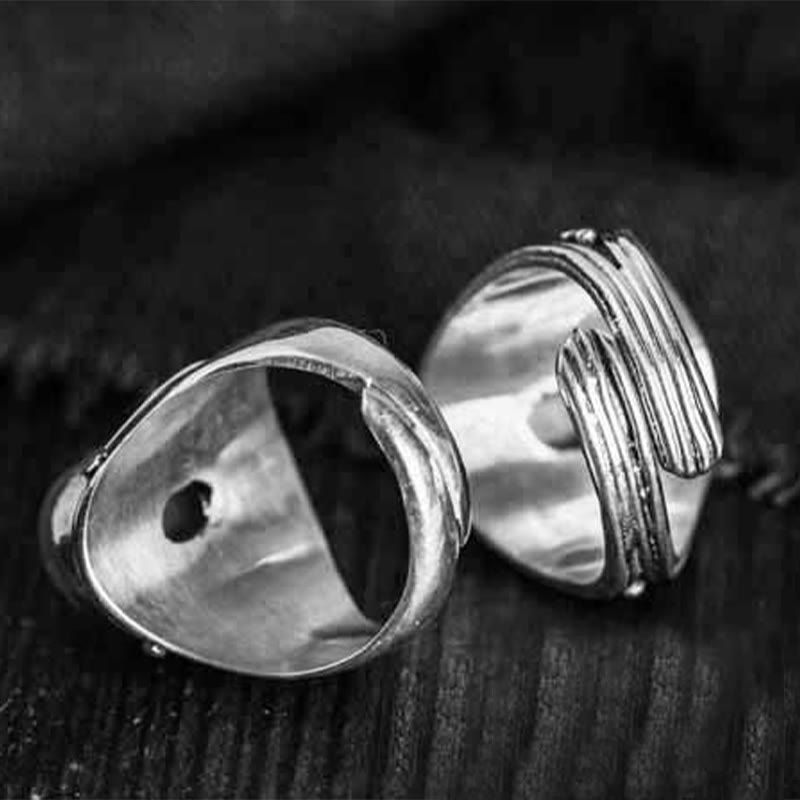 KarmaRipple's 925 Sterling Silver Handmade Authentic Moonstone Balancing Adjustable Ring p16