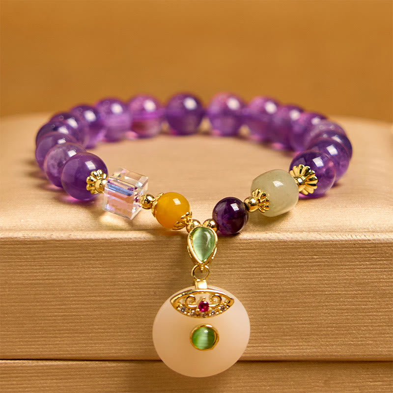 KarmaRipple's Authentic Amethyst Peace Buckle Talisman Spiritual Bracelet p2