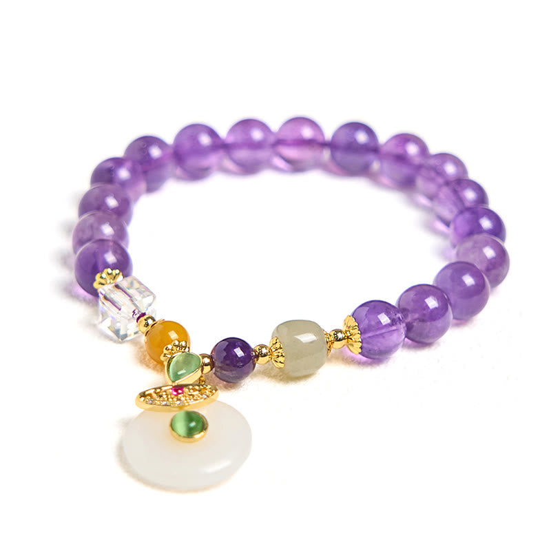 KarmaRipple's Authentic Amethyst Peace Buckle Talisman Spiritual Bracelet p7