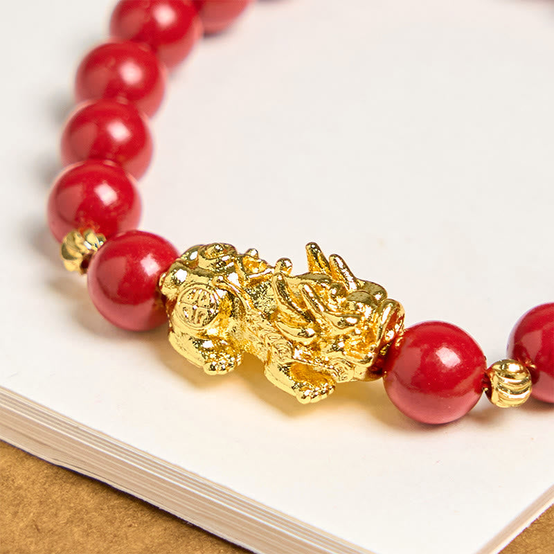 KarmaRipple's Cinnabar PiXiu Calm Blessing Bracelet p5