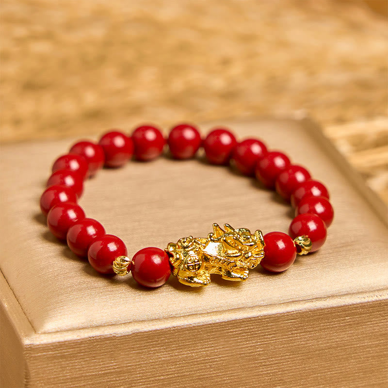 KarmaRipple's Cinnabar PiXiu Calm Blessing Bracelet p1