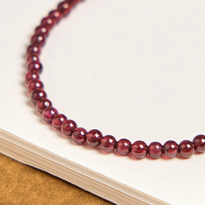 KarmaRipple's Authentic 3mm Garnet Beadwork PiXiu Flower Purification Multilayer Bracelet p6