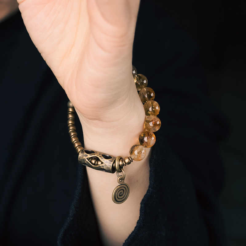 KarmaRipple's Daily Retro 10mm Citrine Beadwork Protection Bracelet p14