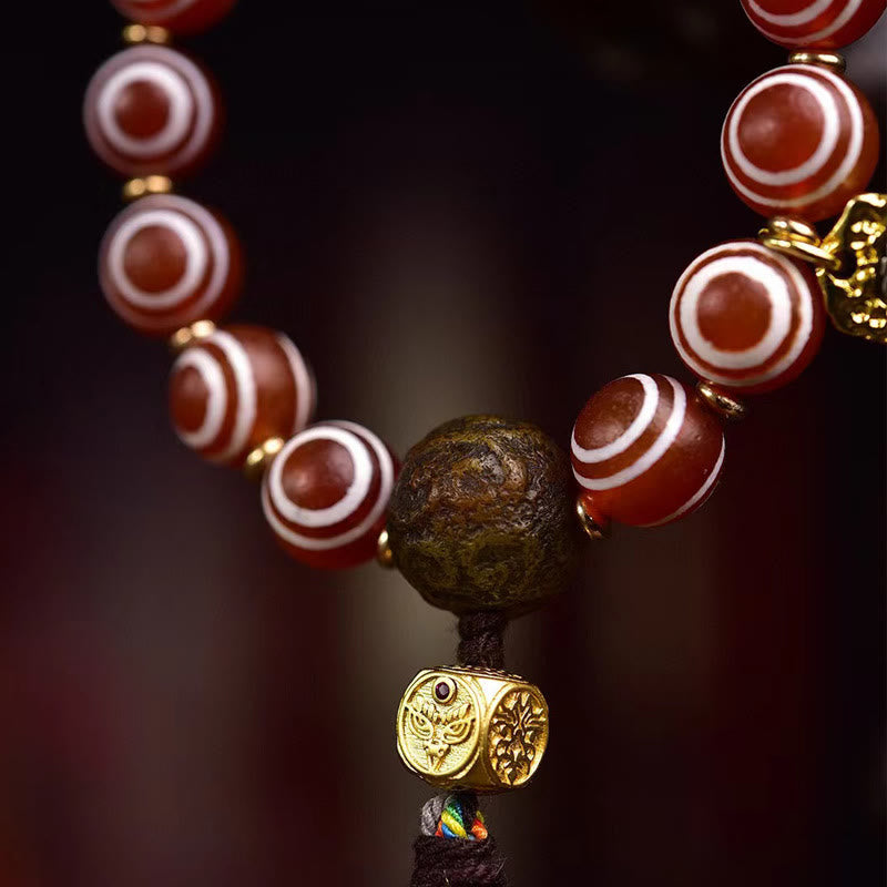 KarmaRipple's Tibetan Zakiram Red Agate Confidence Bracelet p4