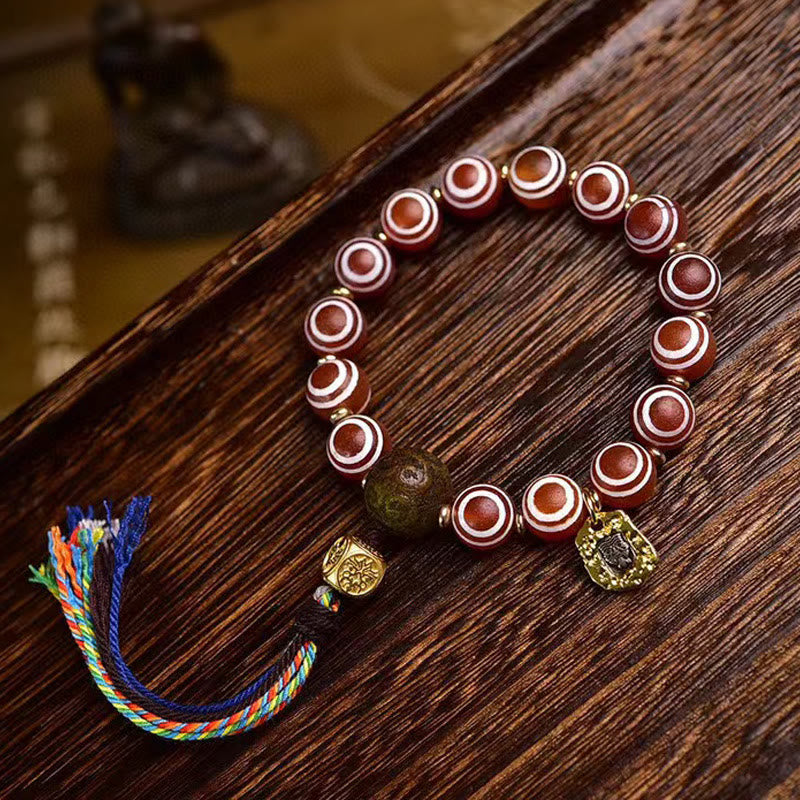 KarmaRipple's Tibetan Zakiram Red Agate Confidence Bracelet p7