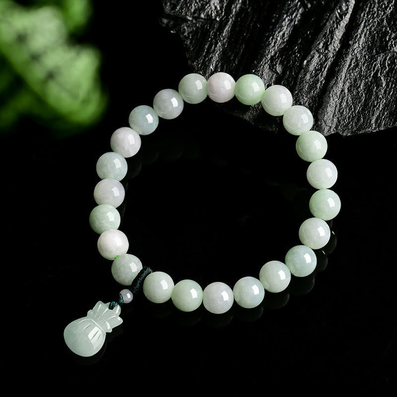 KarmaRipple's Authentic Jade Money Bag Talisman Fortune Bracelet p3