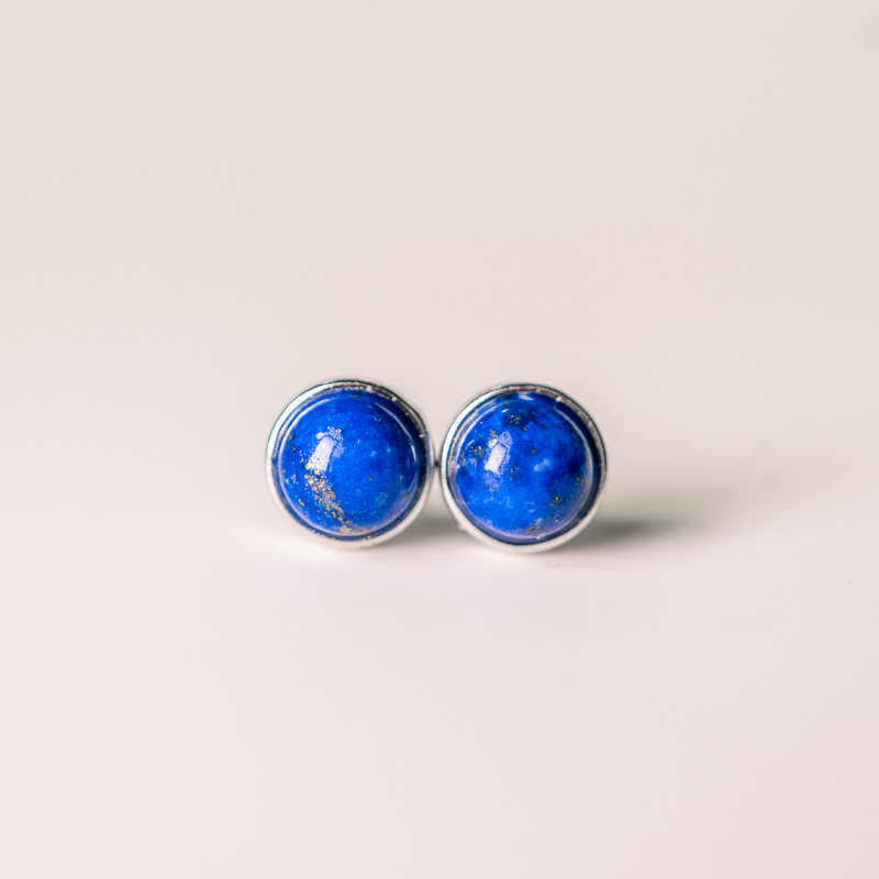 KarmaRipple's Vintage 925 Sterling Silver Lazurite Balance Earrings p8