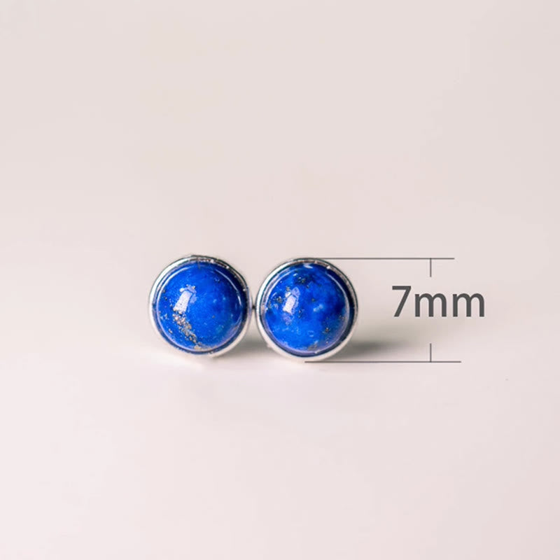 KarmaRipple's Vintage 925 Sterling Silver Lazurite Balance Earrings p10