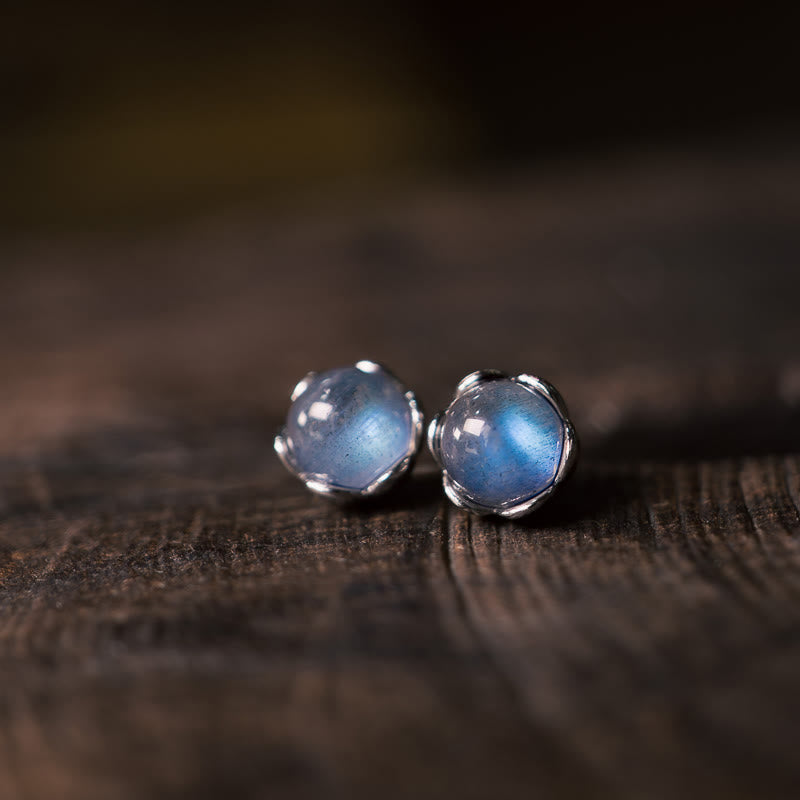 KarmaRipple's 925 Sterling Silver Moonstone'sitive Earrings p1