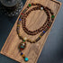 Schima Wood&Copper Bead