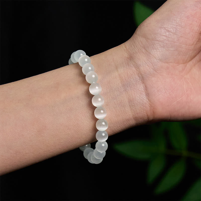 KarmaRipple's Authentic Cat's Eye Beadwork 990 Sterling Silver Pixiu Positive Bracelet p6