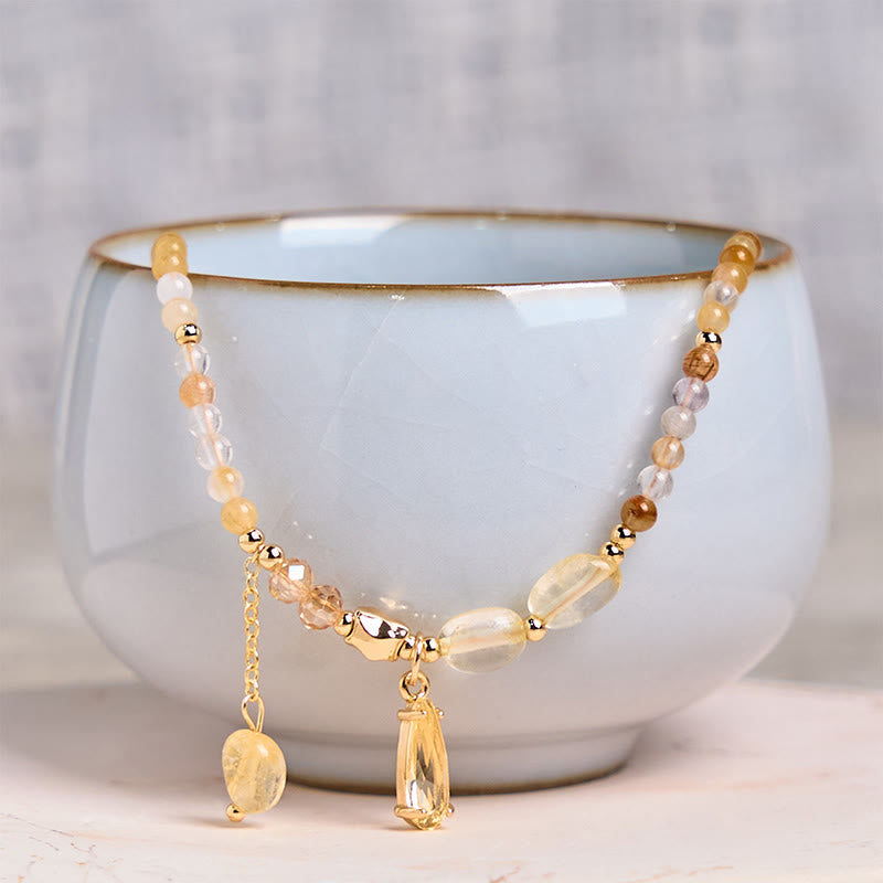 KarmaRipple's Authentic Citrine Beadwork Pleasure Multi Layer Bracelet p5
