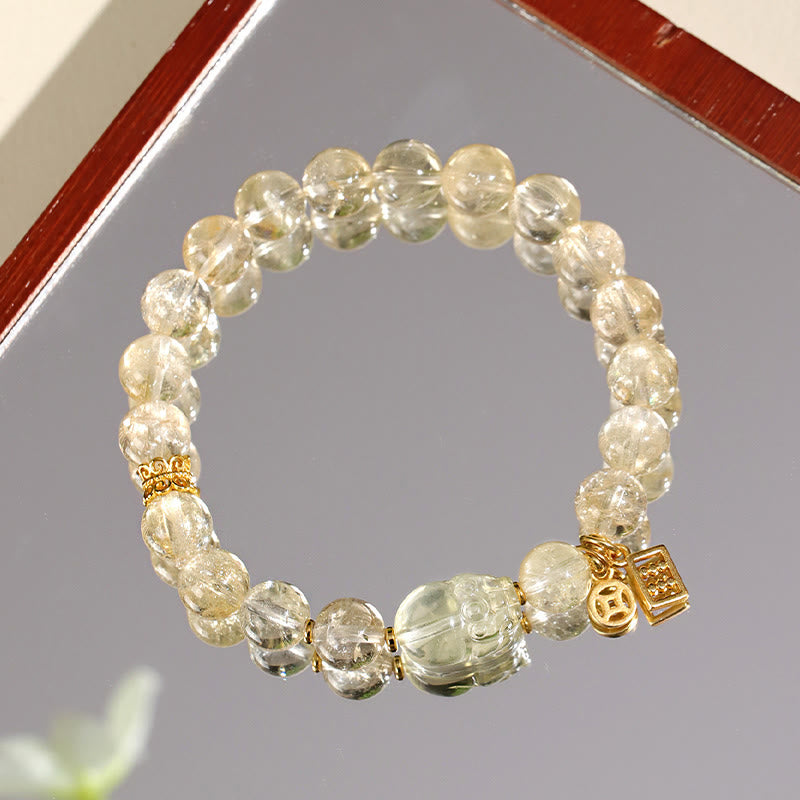 KarmaRipple's Authentic Citrine PiXiu Bronze Coin Protection Bracelet p4