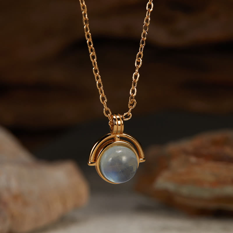 KarmaRipple's Red Agate Tiger Eye Aquamarine Moonstone 925 Sterling Silver Confidence Pendant Necklace p20
