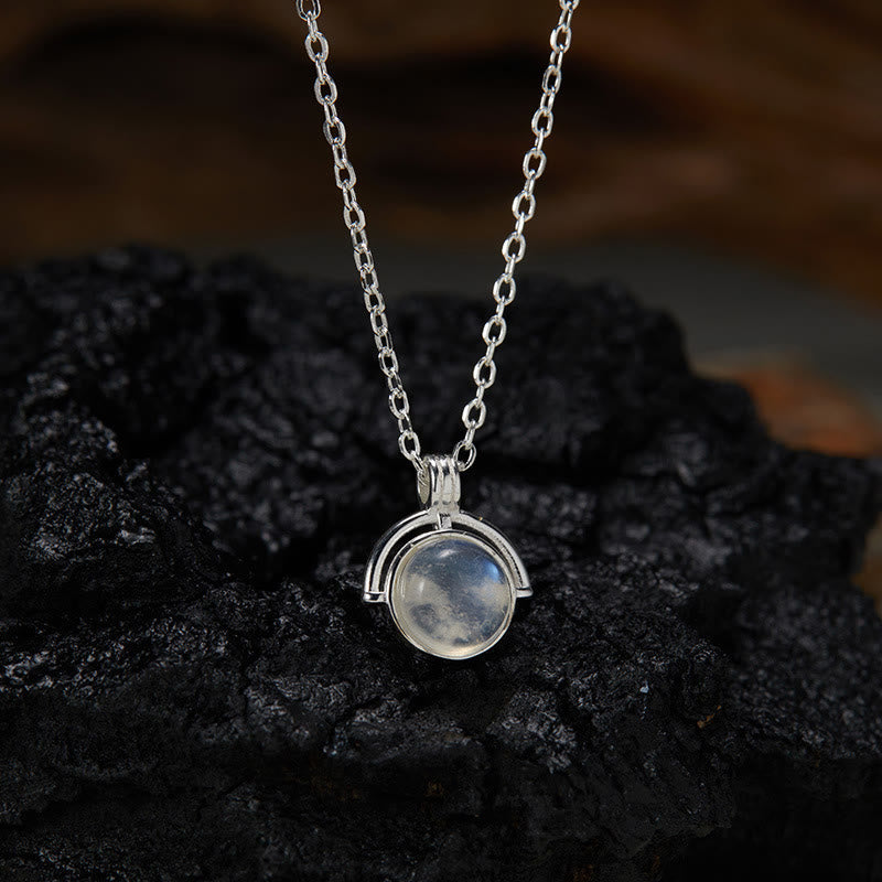 KarmaRipple's Red Agate Tiger Eye Aquamarine Moonstone 925 Sterling Silver Confidence Pendant Necklace p8