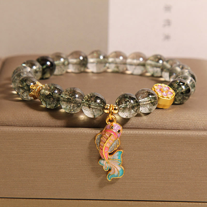 KarmaRipple's Green Phantom Koi Fish Fortunate Bracelet p1